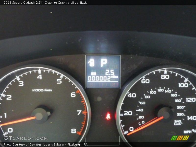 Graphite Gray Metallic / Black 2013 Subaru Outback 2.5i