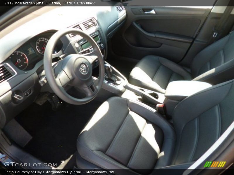 Black / Titan Black 2012 Volkswagen Jetta SE Sedan