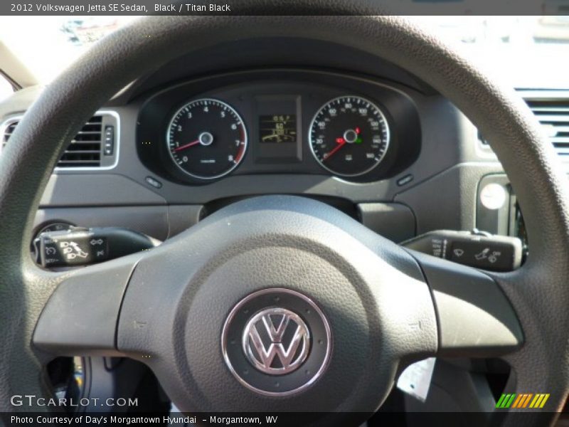 Black / Titan Black 2012 Volkswagen Jetta SE Sedan