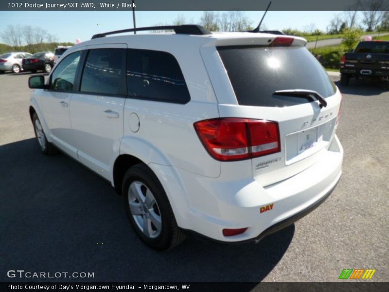 White / Black 2012 Dodge Journey SXT AWD