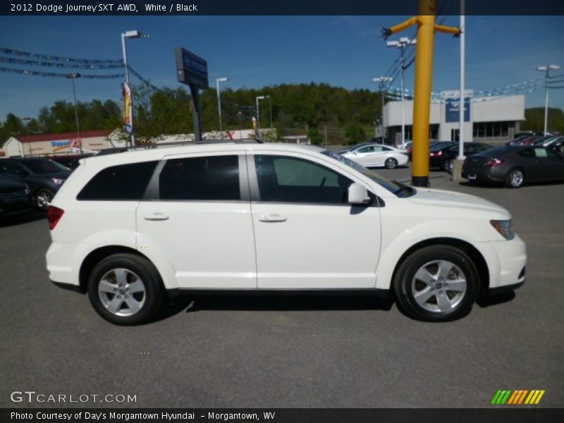 White / Black 2012 Dodge Journey SXT AWD