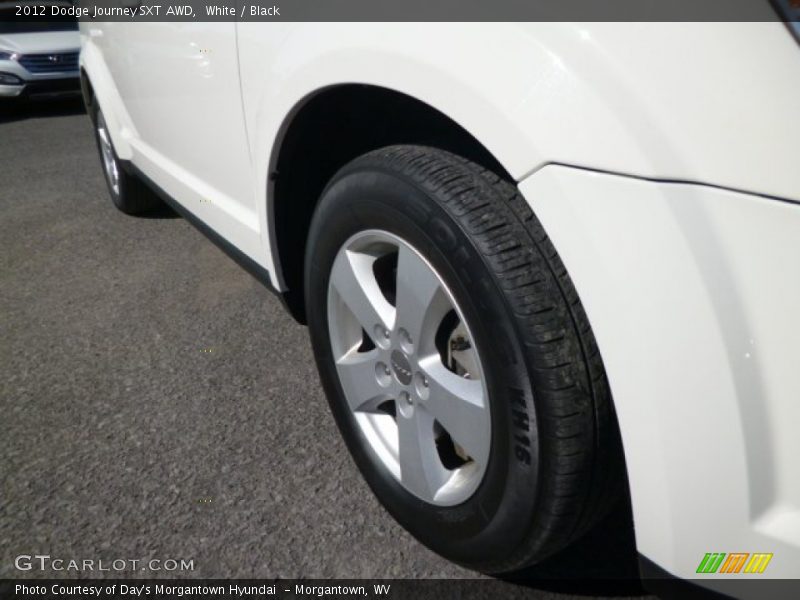 White / Black 2012 Dodge Journey SXT AWD