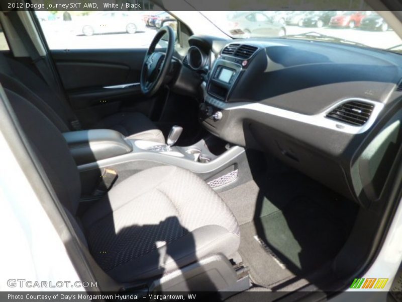 White / Black 2012 Dodge Journey SXT AWD