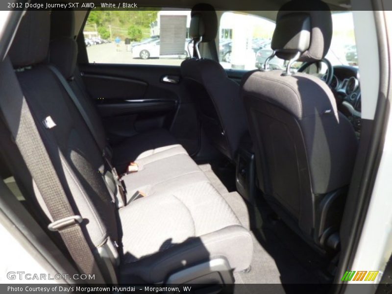 White / Black 2012 Dodge Journey SXT AWD