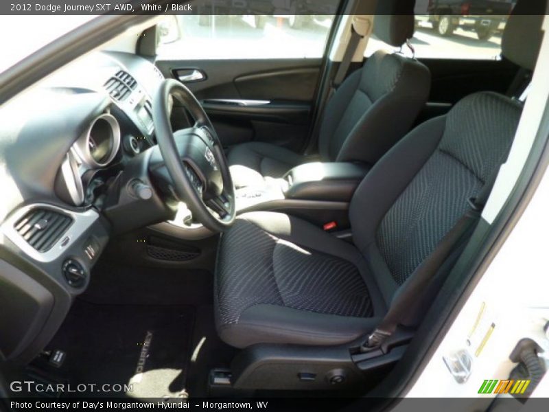 White / Black 2012 Dodge Journey SXT AWD
