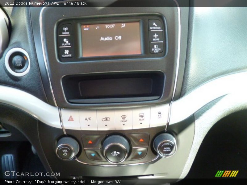 White / Black 2012 Dodge Journey SXT AWD
