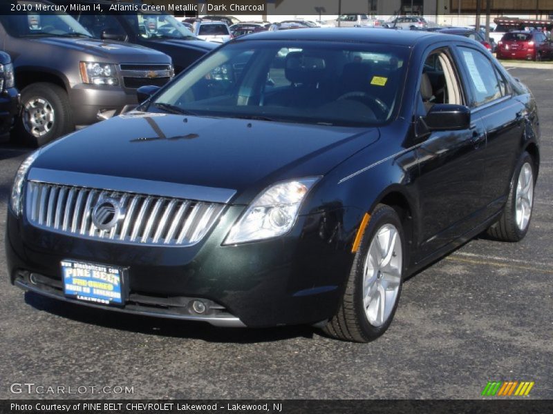 Atlantis Green Metallic / Dark Charcoal 2010 Mercury Milan I4