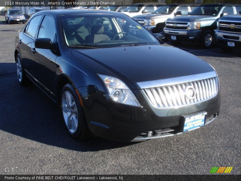 Atlantis Green Metallic / Dark Charcoal 2010 Mercury Milan I4