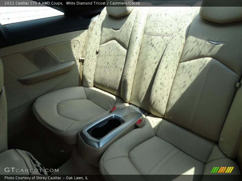 White Diamond Tricoat / Cashmere/Cocoa 2011 Cadillac CTS 4 AWD Coupe