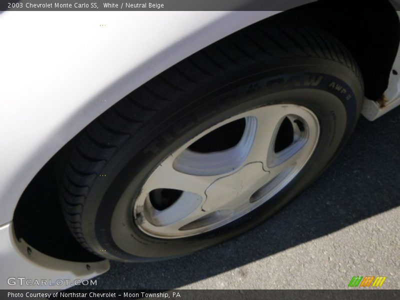 White / Neutral Beige 2003 Chevrolet Monte Carlo SS