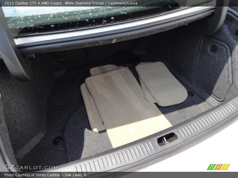 White Diamond Tricoat / Cashmere/Cocoa 2011 Cadillac CTS 4 AWD Coupe