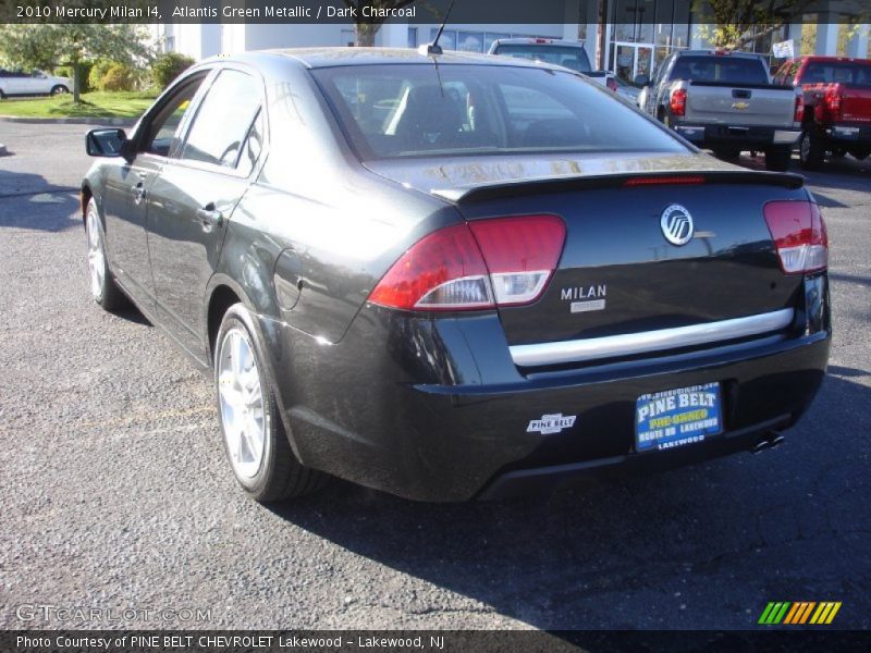 Atlantis Green Metallic / Dark Charcoal 2010 Mercury Milan I4