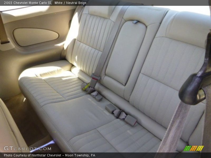 White / Neutral Beige 2003 Chevrolet Monte Carlo SS
