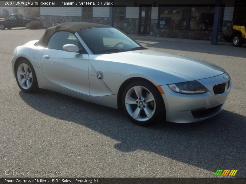 Titanium Silver Metallic / Black 2007 BMW Z4 3.0i Roadster