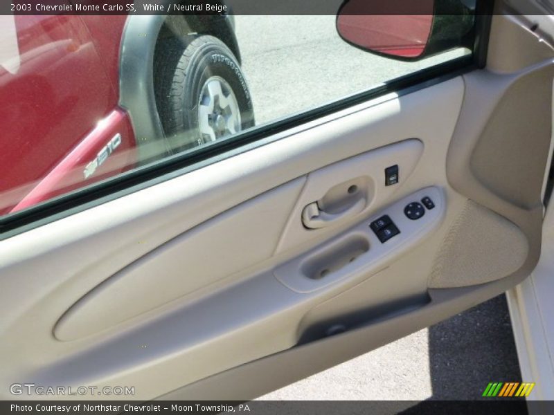 White / Neutral Beige 2003 Chevrolet Monte Carlo SS