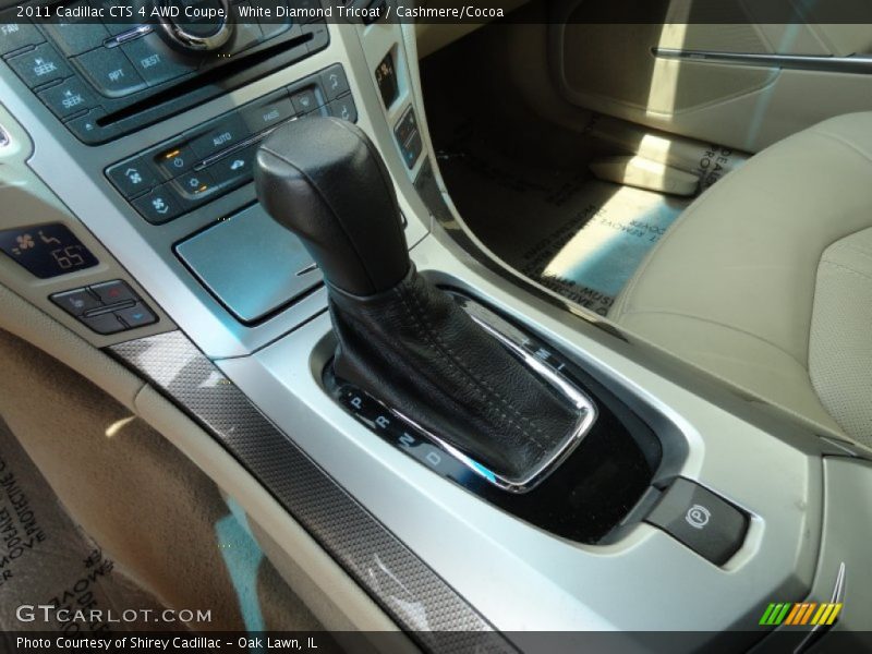 White Diamond Tricoat / Cashmere/Cocoa 2011 Cadillac CTS 4 AWD Coupe