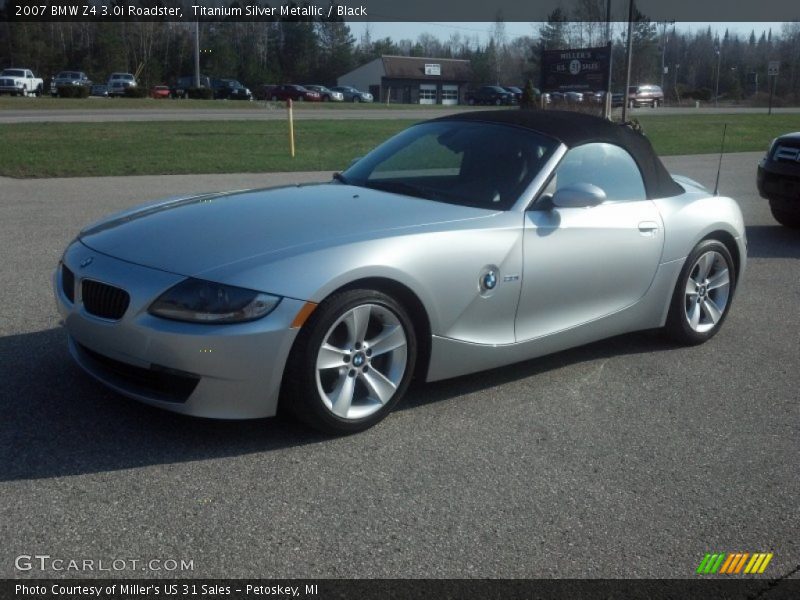 Titanium Silver Metallic / Black 2007 BMW Z4 3.0i Roadster
