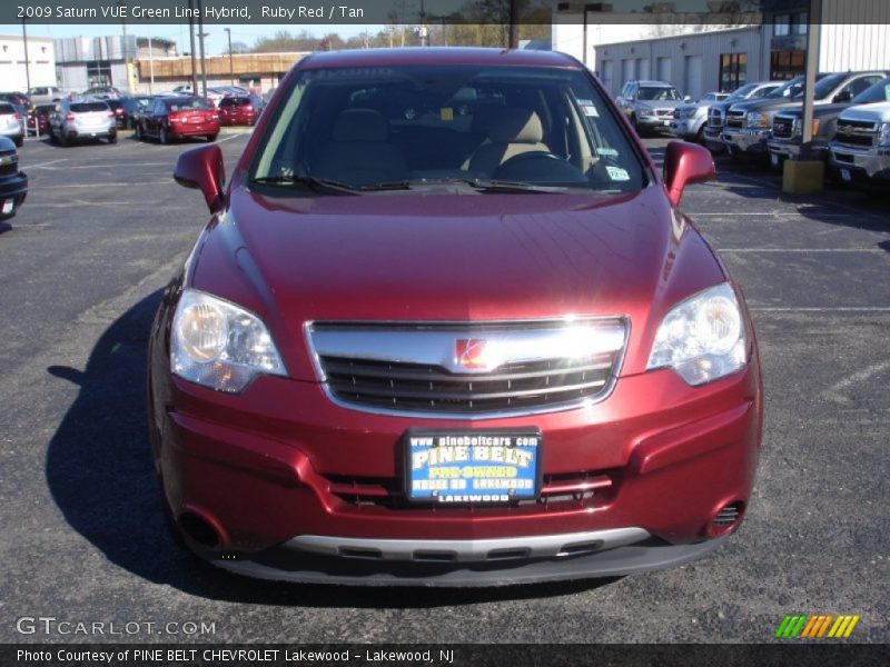 Ruby Red / Tan 2009 Saturn VUE Green Line Hybrid