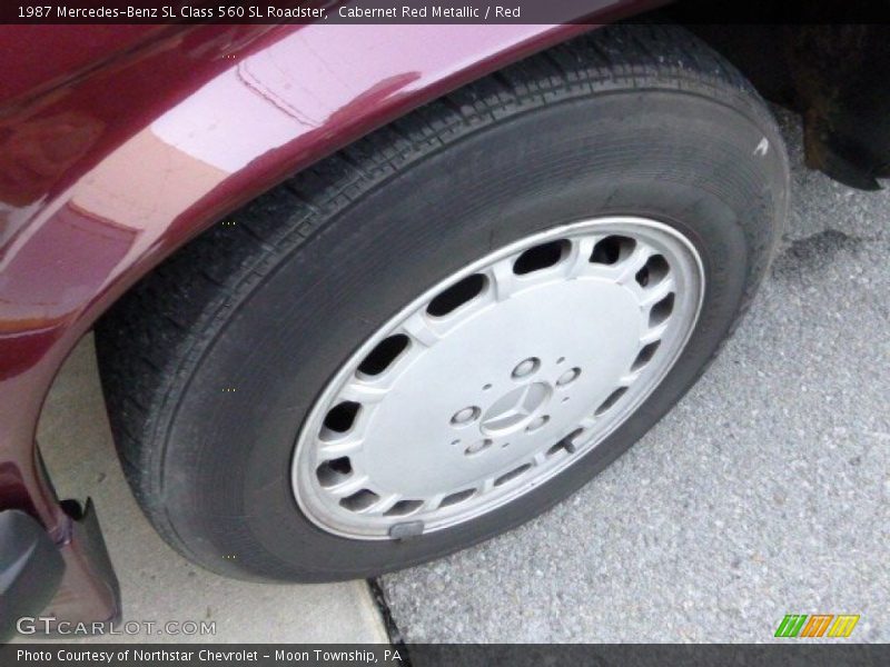 Cabernet Red Metallic / Red 1987 Mercedes-Benz SL Class 560 SL Roadster