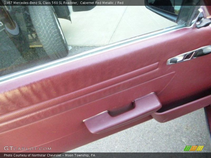 Cabernet Red Metallic / Red 1987 Mercedes-Benz SL Class 560 SL Roadster