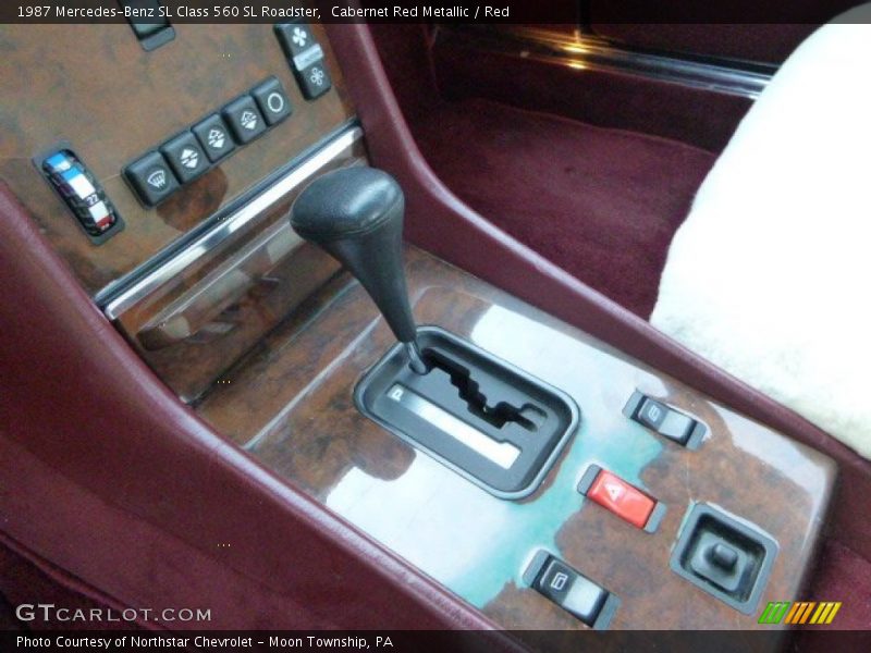 Cabernet Red Metallic / Red 1987 Mercedes-Benz SL Class 560 SL Roadster