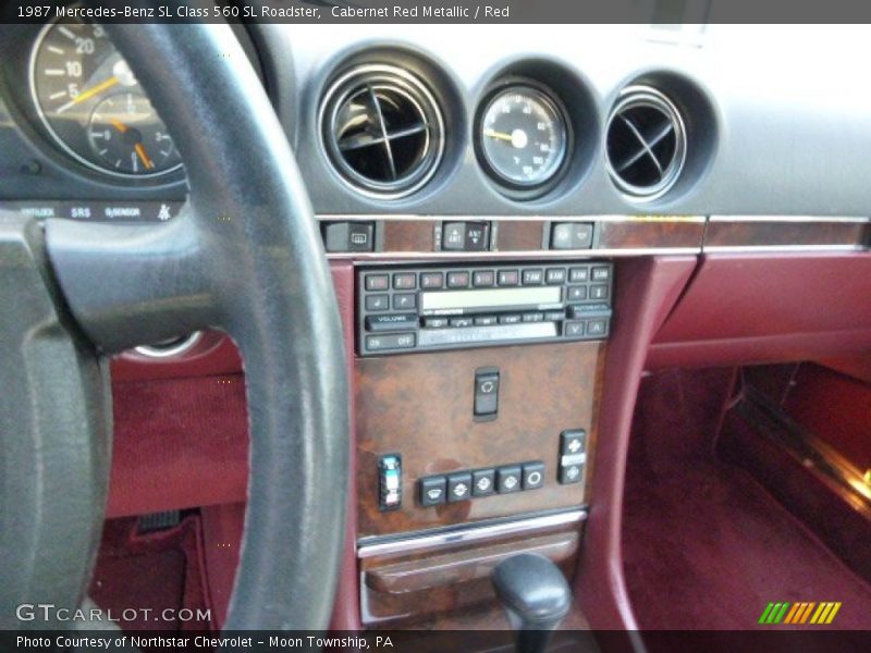 Cabernet Red Metallic / Red 1987 Mercedes-Benz SL Class 560 SL Roadster