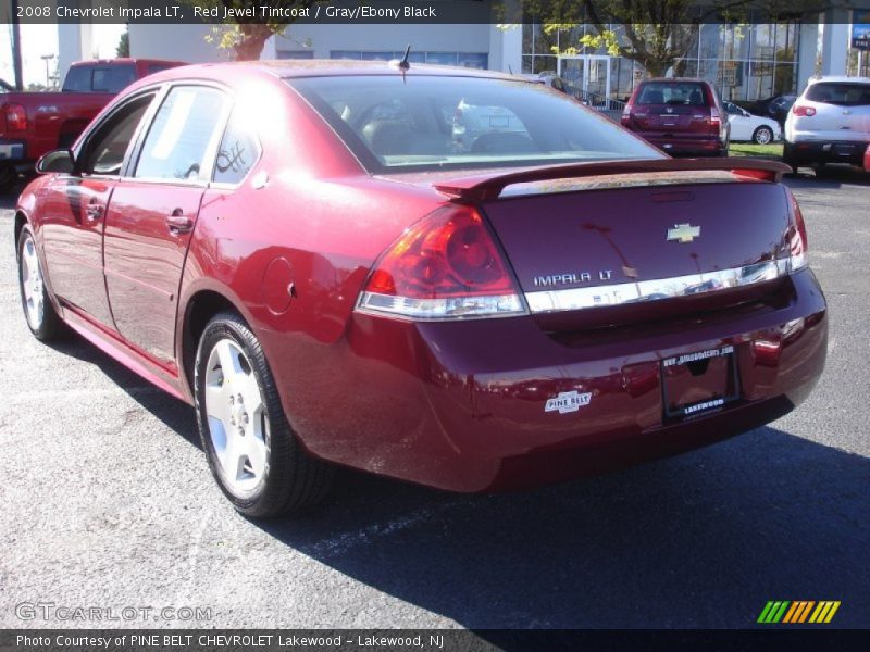 Red Jewel Tintcoat / Gray/Ebony Black 2008 Chevrolet Impala LT