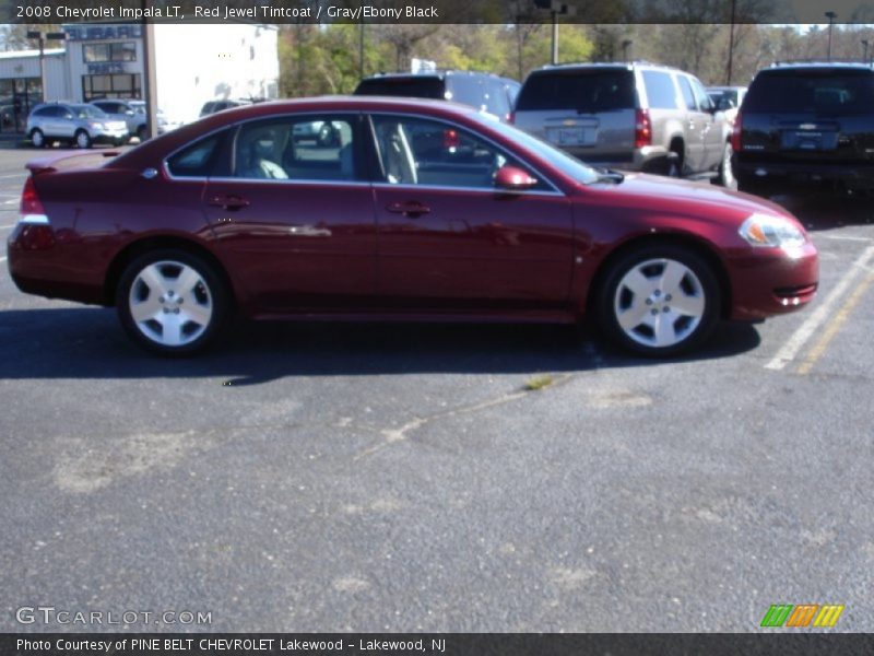 Red Jewel Tintcoat / Gray/Ebony Black 2008 Chevrolet Impala LT