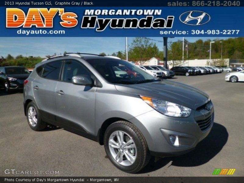 Graphite Gray / Black 2013 Hyundai Tucson GLS