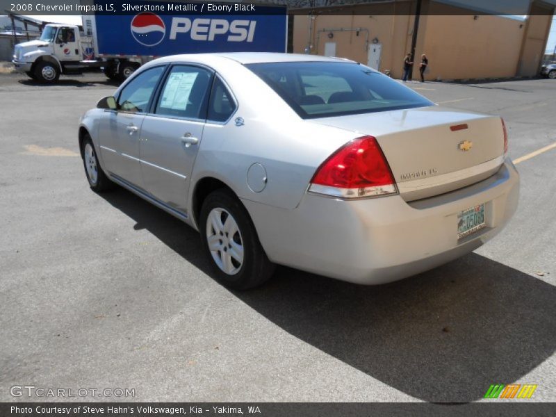 Silverstone Metallic / Ebony Black 2008 Chevrolet Impala LS
