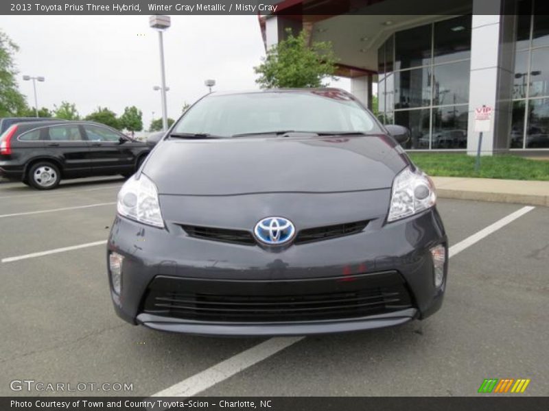Winter Gray Metallic / Misty Gray 2013 Toyota Prius Three Hybrid