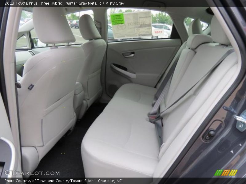 Winter Gray Metallic / Misty Gray 2013 Toyota Prius Three Hybrid