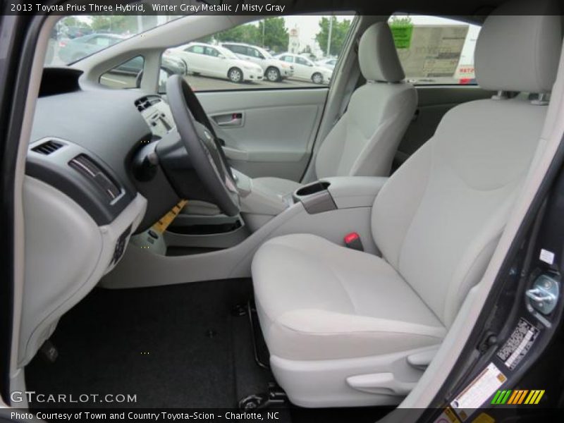 Winter Gray Metallic / Misty Gray 2013 Toyota Prius Three Hybrid