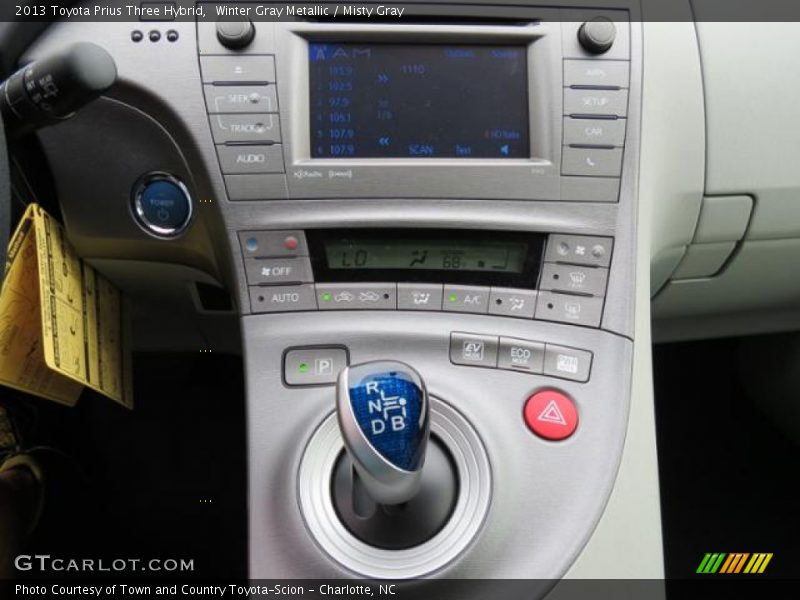 Winter Gray Metallic / Misty Gray 2013 Toyota Prius Three Hybrid