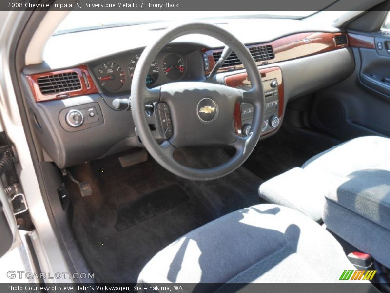 Silverstone Metallic / Ebony Black 2008 Chevrolet Impala LS