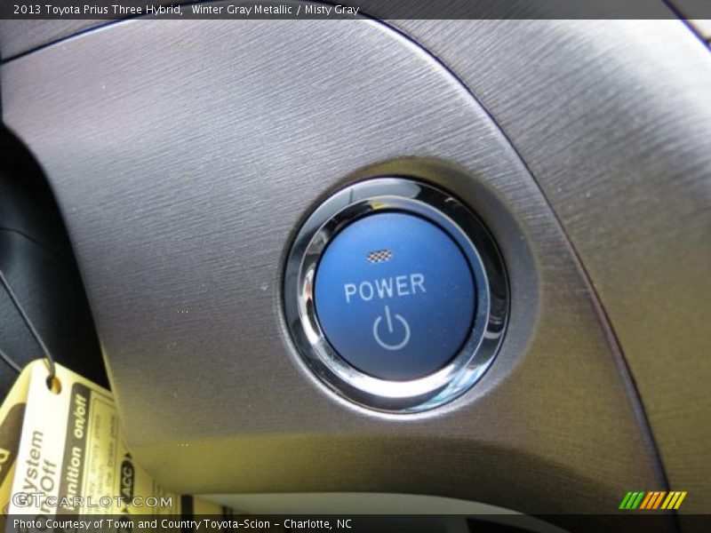 Winter Gray Metallic / Misty Gray 2013 Toyota Prius Three Hybrid