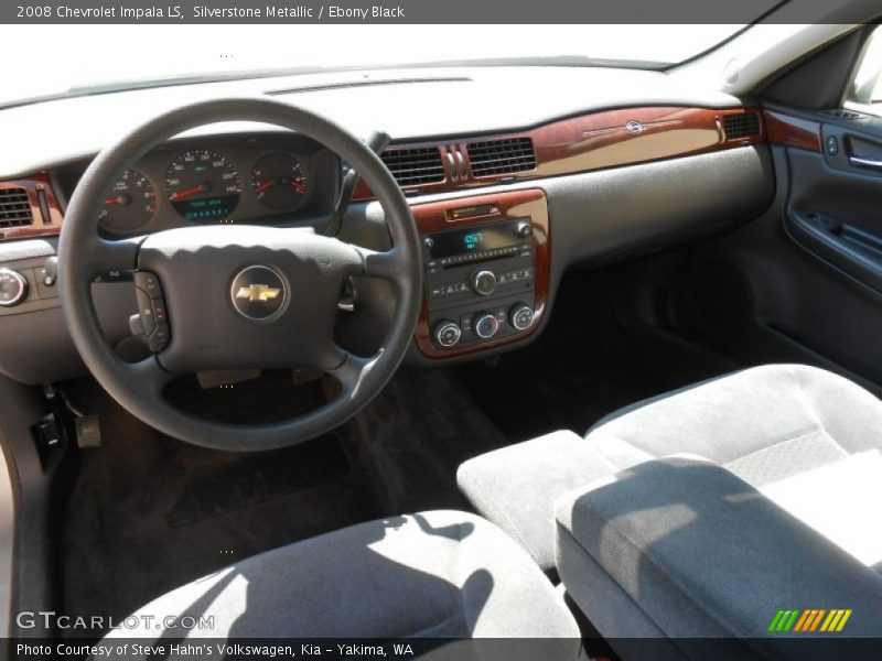 Silverstone Metallic / Ebony Black 2008 Chevrolet Impala LS
