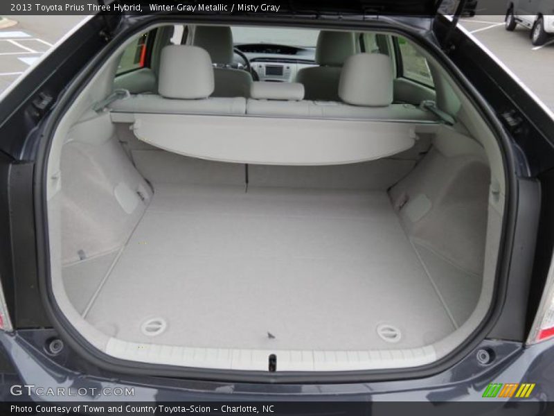 Winter Gray Metallic / Misty Gray 2013 Toyota Prius Three Hybrid