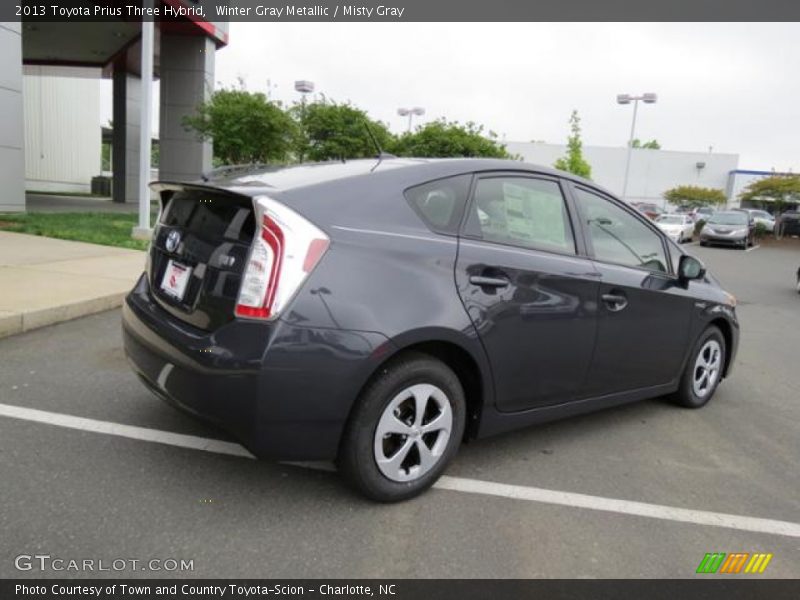 Winter Gray Metallic / Misty Gray 2013 Toyota Prius Three Hybrid