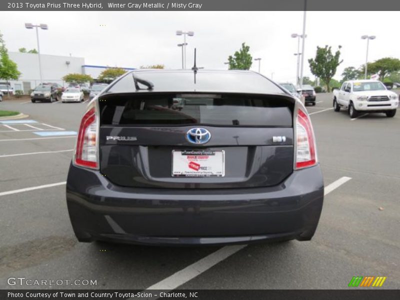 Winter Gray Metallic / Misty Gray 2013 Toyota Prius Three Hybrid