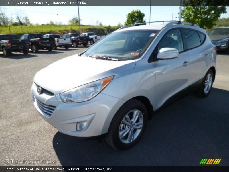 Diamond Silver / Black 2013 Hyundai Tucson GLS