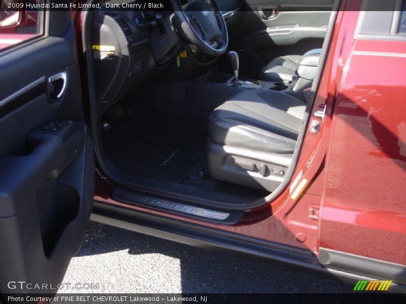 Dark Cherry / Black 2009 Hyundai Santa Fe Limited