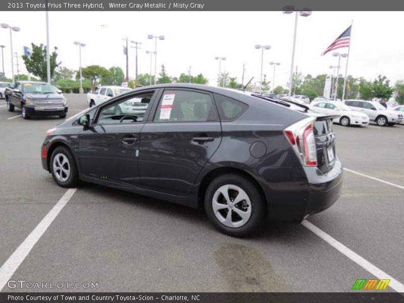 Winter Gray Metallic / Misty Gray 2013 Toyota Prius Three Hybrid