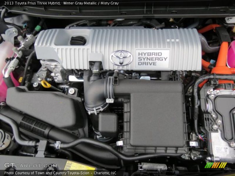 Winter Gray Metallic / Misty Gray 2013 Toyota Prius Three Hybrid