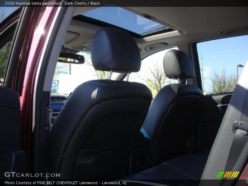 Dark Cherry / Black 2009 Hyundai Santa Fe Limited