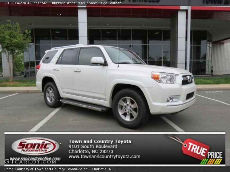Blizzard White Pearl / Sand Beige Leather 2013 Toyota 4Runner SR5