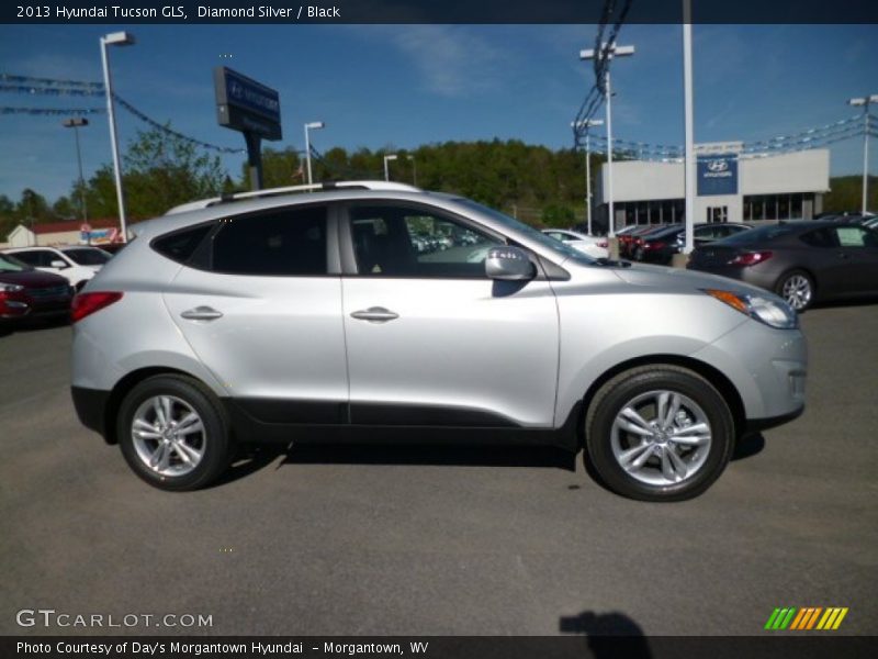 Diamond Silver / Black 2013 Hyundai Tucson GLS