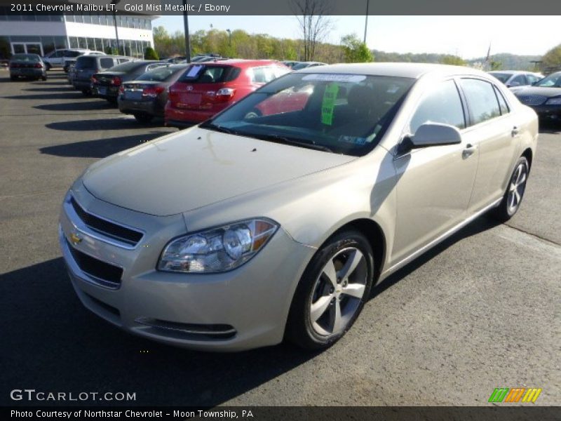 Gold Mist Metallic / Ebony 2011 Chevrolet Malibu LT