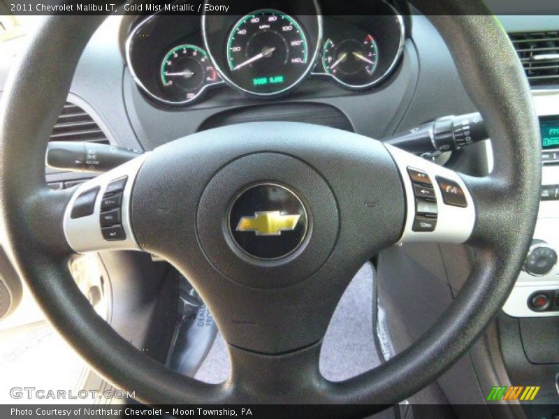 Gold Mist Metallic / Ebony 2011 Chevrolet Malibu LT