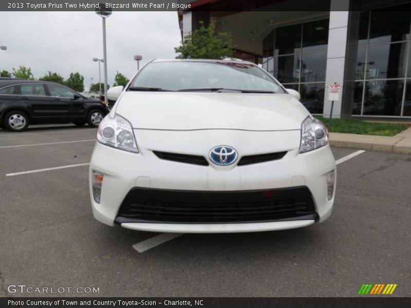 Blizzard White Pearl / Bisque 2013 Toyota Prius Two Hybrid